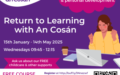 Return To Learning FREE course starts 15th January 2025!